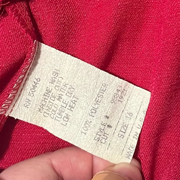 Mishy Sportswear Vintage Pencil Skirt Hot Pink Size 16 - Picture 3 of 3